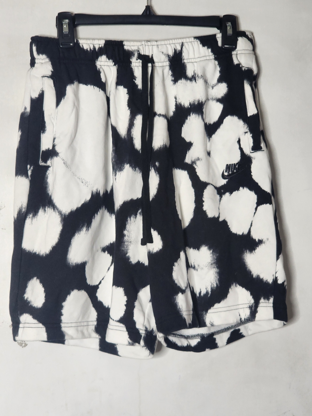 Nike Black & White Tie-Dye Athletic Shorts